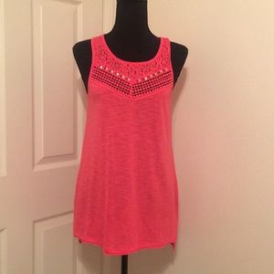 Red Coral Tunic Tank Top